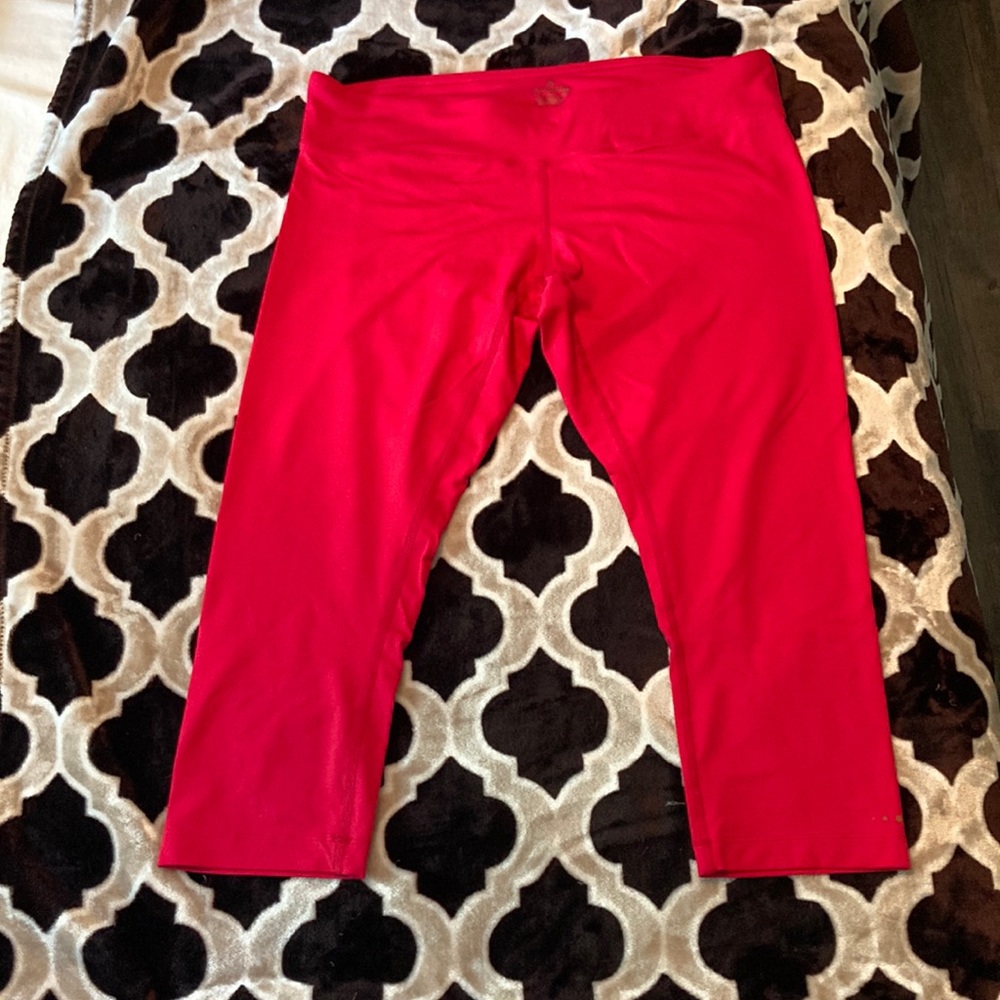 XL hot pink Tommie Copper Cool Copper compression cropped leggings